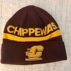 Central Michigan Chippewas Maroon and Gold Knit Beanie